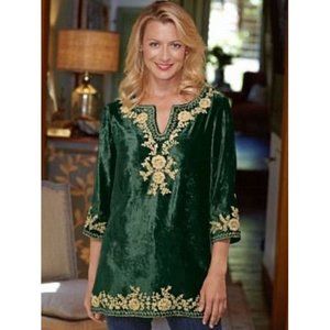 Soft Surroundings Venetian Velvet Tunic 3X
